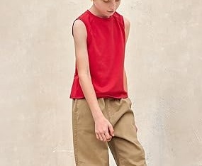 Camiseta sin mangas personalizada para niños, chaleco para bebés, pantalones deportivos, ropa para actividades deportivas de verano, camisetas sin mangas para niños - Product Image 4