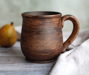 Tasse en bois naturel artisanale, grain de bois rustique, pour café et bière, vente en gros, produit tendance - Product Image 1