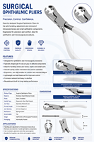 AL MIDA HEALTH CARE INSTRUMENTS Pinces ophtalmiques en acier inoxydable, forceps chirurgicaux pour la chirurgie oculaire, instruments chirurgicaux ophtalmiques