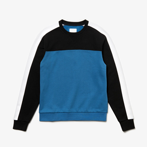 เสื้อสเวตเชิ้ตคอกลมผู้ชาย สีน้ำเงิน ดำ ขาว ลายบล็อกสี ทรงปกติ สวมใส่สบายๆ แบบลำลอง ผ้าถัก เหมาะสำหรับฤดูใบไม้ร่วง - Product Image 5