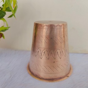 Verre en cuivre pur imprimé écologique avec un design artisanal complexe pour une utilisation domestique en cuisine à prix de gros - Product Image 2