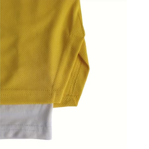 High Quality Gym <b>Short</b> For Men's Yellow Color Anti Wrinkle Quick Dry Double Layer <b>Compression</b> <b>Shorts</b> For Adult - Product Image 6