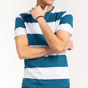 Camiseta de Punto de Manga Corta con Cuello Redondo para Hombre, 100% Algodón, Personalizada, Informal, Corte Regular, Secado Rápido, Transpirable, Diseño Liso - Product Image 3
