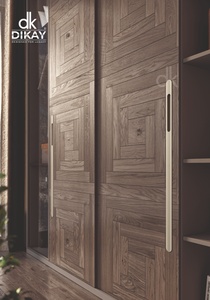 Minimalist solid wooden cabinet pulls modern furniture handles durable wardrobe <b>drawer</b> knobs sleek home decor accessories - Product Image 2