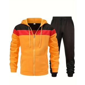 <b>Men's</b> Athletic Tracksuit Set Full Zip <b>Jacket</b> and Sweatpants Breathable Running Gym Workout Sports Clothing Set - Product Image 1