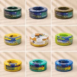 ที่แขวนสายยางติดผนังพร้อมตะขอโลหะ สายยาง PVC สีเขียว สำหรับจัดเก็บสายยางกลางแจ้ง โซลูชั่นรดน้ำ ทนทานด้วยเส้นใยโพลีเอสเตอร์ ยืดหยุ่นได้ รองรับแรงดันน้ำ 7 บาร์ - Product Image 6
