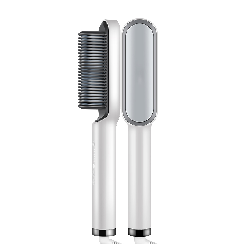 Горячая Распродажа, разглаживающий утюжок с отрицательными ионами, Расческа 2 в 1, матовый черный фен для волос, объемный прибор для натуральных волос