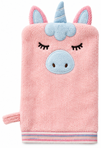 Bath Mitt Pink <b>Washcloth</b> Soft Scrubber Hand Towel for Kids Bathroom Cleaning - Product Image 1