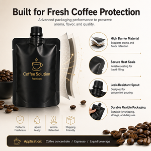 Sacchetto Riutilizzabile da 30ml con Beccuccio per Caffè Espresso, Piccola Busta Portatile per Concentrato di Caffè - Product Image 5