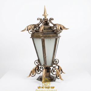 ST M THUT KHP Traditional Wrought Iron <b>Wall</b> Lamp E26 LED Ra90 Gold Multicolored Glass Shade Outdoor Rectangular Design <b>Remote</b> - Product Image 1