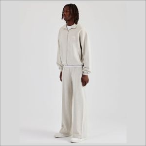 Trajes Deportivos para Hombre de la Mejor Calidad, 100% Algodón, Forro Polar, Cierre de Cremallera, Corte Holgado, 350GSM, Personalizables - Product Image 2