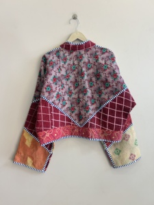 Bohemian Kantha Reversible <b>Jacket</b> For Women Quilted <b>Patchwork</b> Vintage Street Style Coat For Her - Product Image 5