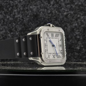 Reloj Unisex de Lujo Cuadrado de 41 mm con Movimiento Mecánico Automático, Cristal de Zafiro, Números Romanos Blancos, Reloj Deportivo Hip Hop de 16 mm - Product Image 2