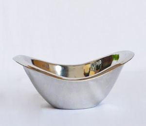 Assiette Premium Solhui de style rétro européen, luxe léger, écologique, en acier inoxydable poli, irrégulière, pour le camping, passe au lave-vaisselle - Product Image 5