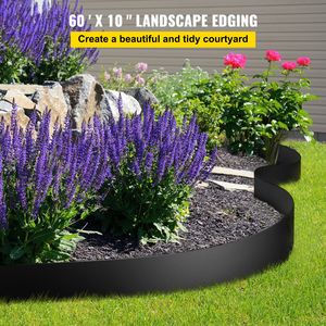 Bordo per aiuole da 10 pollici di profondità, lunghezza totale 60 piedi, in HDPE riciclato, a spirale, flessibile, per terrazze e giardini - Product Image 2