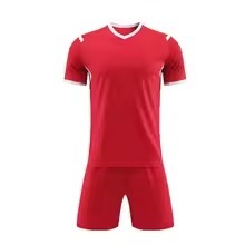 Maillot de football personnalisé bleu rayé, imprimé par transfert thermique, col rond, sans manches, anti-humidité, 100 % polyester, durable, pour adulte - Product Image 5