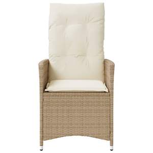 เก้าอี้พักผ่อนในสวนสีครีมเบจ - Product Image 4