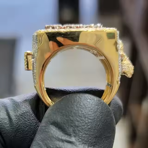 Anillo de Campeonato de Lujo Personalizado con Nombre y Piedras de Imitación - Product Image 2