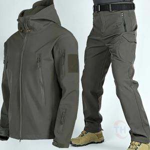 Traje de Camuflaje Caqui Transpirable de Doble Seguridad al por Mayor, Envío Inmediato, Uniforme de Guardia de Seguridad para Exteriores, Pantalones con Logotipo y Patrón - Product Image 2
