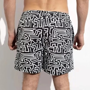 <b>Mens</b> Abstract Print Swim <b>Trunks</b> Quick Dry Beach Shorts Summer Board Shorts OEM Wholesale Swimwear Fashion - Product Image 4