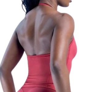 Débardeur Femme Rose Corail à Bretelles Fines, Coupe Ajustée, Sans Manches, Camisole Décontractée pour l'Été, Entraînement, Gym, Yoga, Mode, Vêtement de Sport, Haut OEM - Product Image 6