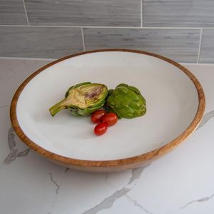 Bol en bois écologique avec finition émaillée, vente en gros, fourni par le fabricant pour les acheteurs mondiaux d'articles de cuisine - Product Image 2
