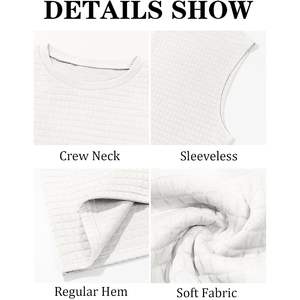 Camisetas sin mangas de entrenamiento para hombre 2025, camisetas sin mangas con informales gofres, ropa de gimnasio de poliéster, camiseta de playa de verano con capucha lisa de talla XL - Product Image 5