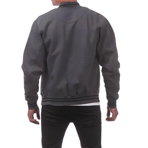 Chaqueta de Béisbol de Diseño Único y Alta Calidad para Hombre, Cierre de Botones, Corte Regular, Chaqueta Varsity en Color Sólido - Product Image 3