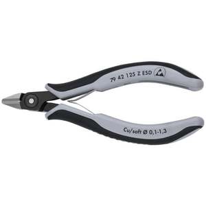 KNIPEX 77 11 115 Alicates de Corte Diagonal para Electrónica de 4.5 Pulgadas, Alicates de Corte Lateral de Precisión para Reparación de Cables Finos - Product Image 6