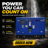 12kVA 15kVA 20kVA 25kVA 30kVA 50kVA Wassergekühlter Schalldichter Leiser Dieselgenerator SDEC Power 50/60Hz Groupe Electrogene Diesel