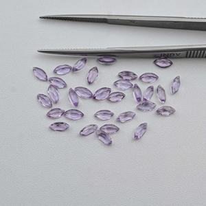 3.5x7mm naturel rose améthyste facettes marquise coupe indien fournisseur en gros hors taxes semi-précieux pierre précieuse en vrac - Product Image 3