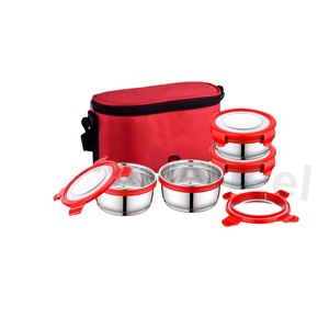 Fiambreras de acero inoxidable Fiambrera Juegos de vajilla con tapa Almuerzo - Product Image 1