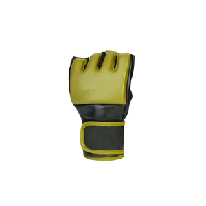 Punching Fight Training MMA Sparring Gloves PU Material <b>Open</b> Palm Moisture Wicking Hook Loop Closure Unisex Adult Customizable - Product Image 2