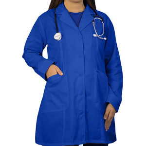 Bata de Laboratorio Médica Elegante para Mujer, Corte Moderno, Uso Profesional en Laboratorios y Hospitales, Ropa de Trabajo Cómoda y Transpirable - Product Image 2