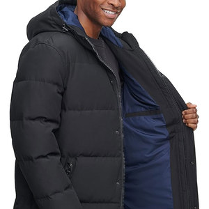 Cloth Hooded Extra Long Parka Jacket Warm Insulated Winter <b>Coat</b> Thick Durable Full Length Outerwear for Cold Weather - Product Image 6