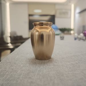 Modern Teardrop Copper <b>Urn</b> for Pet Memorials Durable Design - Product Image 1