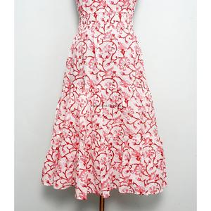 High Quality Modern Floral Cotton Bodycon Midi Dress Women Beautiful Halter Neck Backless Sleeveless Breathable Eco-Friendly - Product Image 2