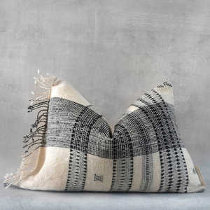 Funda de cojín de lana de lujo ligera hecha a mano profesional 100% Kilim técnica de tejido sólido a rayas cuadradas indias para la vida en el hogar - Product Image 2