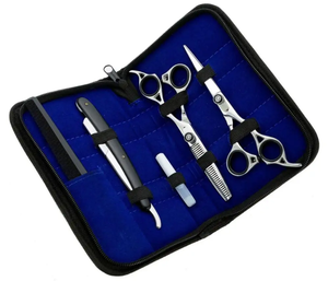 Kit de Coiffure Professionnel à Domicile : Ciseaux de Coiffure, Ciseaux à Effiler, Peigne et Étui pour Hommes - Product Image 4