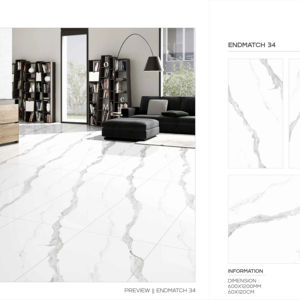 Carreaux de porcelaine émaillée polie 60x120cm 600x1200mm 24x48 pouces, finition mate et brillante de qualité supérieure pour l'exportation et l'intérieur - Product Image 1