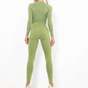 Conjunto Deportivo de Cintura Alta para Mujer, de Secado Rápido, Cómodo, Ajustado, Ropa Deportiva, Conjunto de Yoga en Oferta - Product Image 5