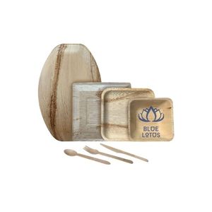 BEST SELLER GEM LE Assiette en feuille de palmier pour pique-nique en plein air, restauration et présentation de repas BBQ Vietnam - Product Image 1