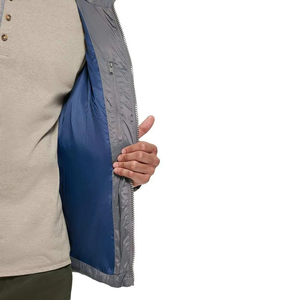 Hot Selling Waterproof Men's Puffer Jacket Winter Customised <b>Colour</b> Logo Zipper Crocheted Technique 100% Nylon Stand Own Style - Product Image 3