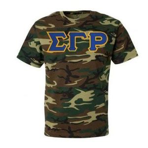 เสื้อยืดลายพรางตัวอักษร Sigma Gamma Rho ผ้าฝ้าย คอกลม แขนสั้น สำหรับทุกเพศ เสื้อผ้าชมรมกรีก สไตล์ลำลอง สตรีทแวร์ แบบสั่งทำ - Product Image 2