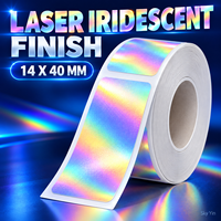 Étiquettes laser, rouleaux d'autocollants thermiques couleur, papier transparent 12 mm 14 mm 15 mm pour étiqueteuse D30 D35 Q30 Q30S, autocollants adhésifs
