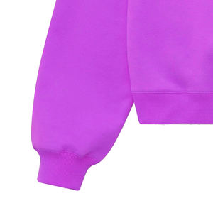 Sudadera de cuello alto para mujer al por mayor, jersey oversize de manga larga de algodón y forro polar para mujer - Product Image 6