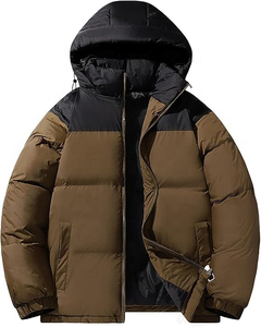 Men's Ultra Lightweight <b>Packable</b> Down <b>Jacket</b> Quilted Hooded Collar Padded Puffer Coat Outwear Winter Wear With OEM - Product Image 3