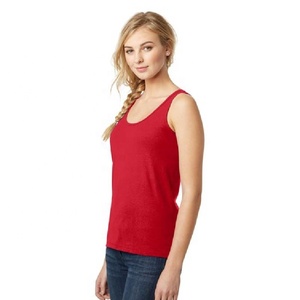 Breathable Quick Dry Gym Women's Tank <b>Tops</b> with Custom Design and Logo Plus Size 100% Cotton Fleece Eco-Friendly - Product Image 5