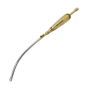 Tubo de succión de acero inoxidable desechable con mango Yankauer y tubo de conexión de succión Yankauer - Product Image 1