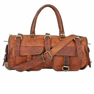 Nouveaux sacs de voyage 2026 en cuir pleine fleur pour hommes et femmes – Sacs de week-end et sacs de sport en cuir - Product Image 4